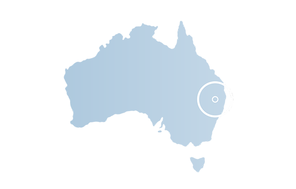 A clipart illustration featuring a map of Australia